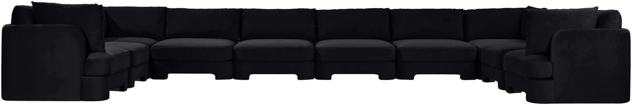 Hammond - Velvet Performance Fabric Upholstered 10 Piece Sectional - Simple Home Plus