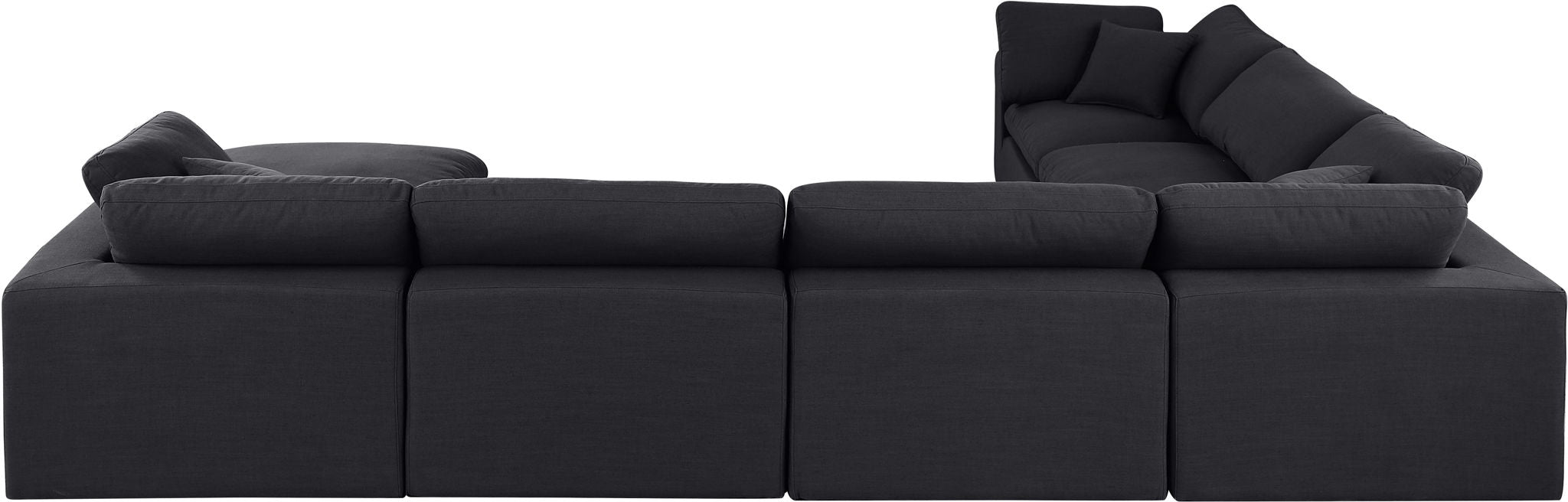 Comfy - 7 Piece Linen Modular Sectional With Chaise - Simple Home Plus