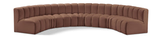 Arc - Faux Leather 7 Piece U-Shaped Modular Sofa - Simple Home Plus