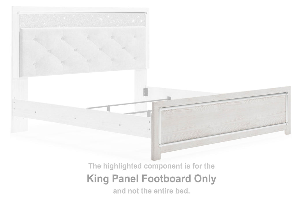 Altyra - King Panel Footboard - White - Simple Home Plus