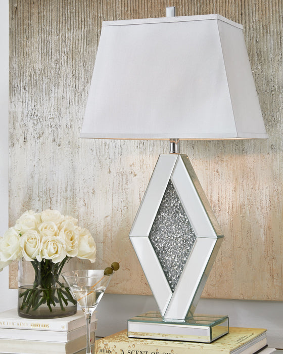 Prunella - Silver Finish - Mirror Table Lamp - Simple Home Plus