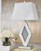 Prunella - Silver Finish - Mirror Table Lamp - Simple Home Plus