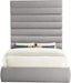 Adam - Boucle Fabric Bed With 89" Headboard - Simple Home Plus