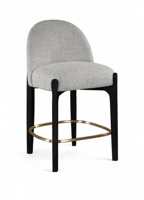 Torino - Counter Stool With Brushed Black Base - Simple Home Plus