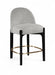 Torino - Counter Stool With Brushed Black Base - Simple Home Plus