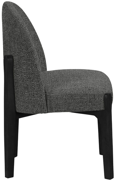 Torino - Upholstered Dining Chair With Brushed Black Base (Set of 2) - Simple Home Plus