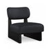 Vetra - Vegan Leather Upholstered Accent Chair With Black Base - Simple Home Plus