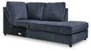 Albar Place - Raf Corner Chaise - Cobalt - Simple Home Plus