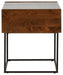Rusitori - Brown / Beige / White - Rectangular End Table - Simple Home Plus