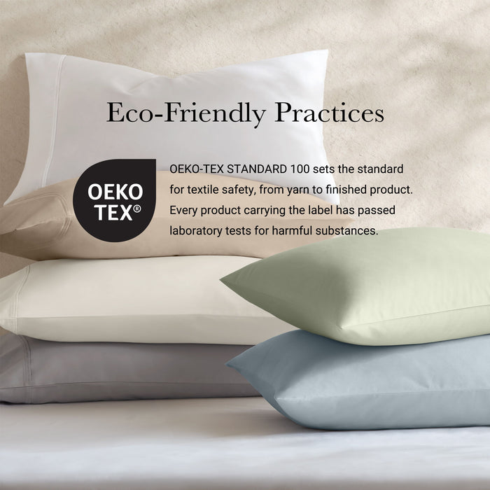 King Sateen Pillowcase Set - Linen - Simple Home Plus