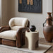 Olira - Concrete And Fiberglass Indoor / Outdoor End Table - Simple Home Plus