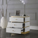 Esme - Side Table - White Lacquer - Simple Home Plus