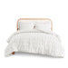 Lucy - Clip Jacquard Comforter Set - White - Simple Home Plus