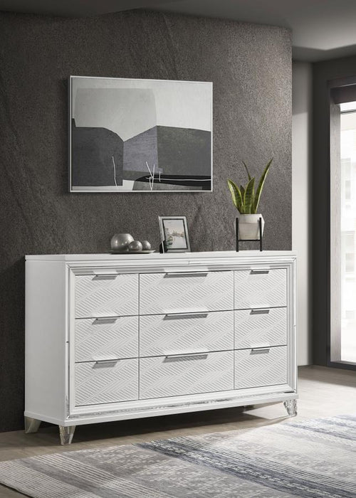 Marmore - 9-Drawer Dresser - Simple Home Plus
