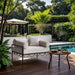 Portofino - Resilient Water Repellent Fabric Upholstered Outdoor Patio Chair - Simple Home Plus