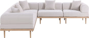 Laguna - 5 Piece 106.5" Upholstered Outdoor Patio Modular Sectional - Simple Home Plus