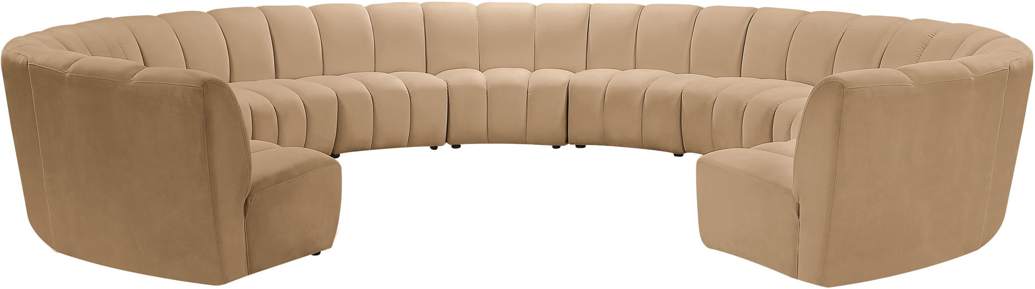 Infinity - 11 Piece Modular Sectional - Camel - Simple Home Plus