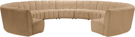 Infinity - 11 Piece Modular Sectional - Camel - Simple Home Plus