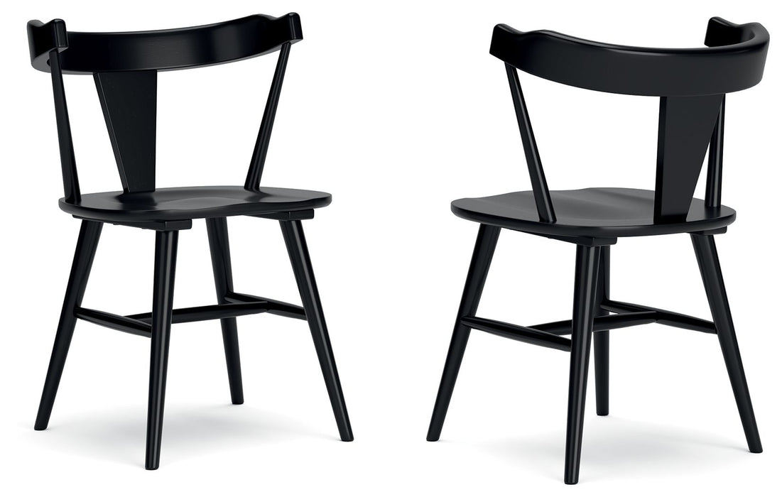 Gretlynn - Black - Dining Room Side Chair (Set of 2) - Simple Home Plus