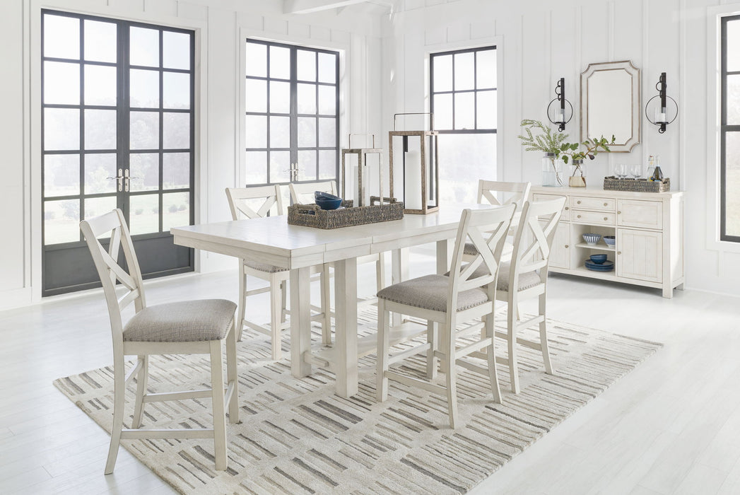Robbinsdale - Rectangular Counter Height Dining Extension Table Set - Simple Home Plus