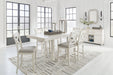Robbinsdale - Rectangular Counter Height Dining Extension Table Set - Simple Home Plus
