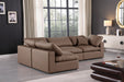 Comfy - 4 Piece Faux Leather Modular Armless Sectional - Simple Home Plus