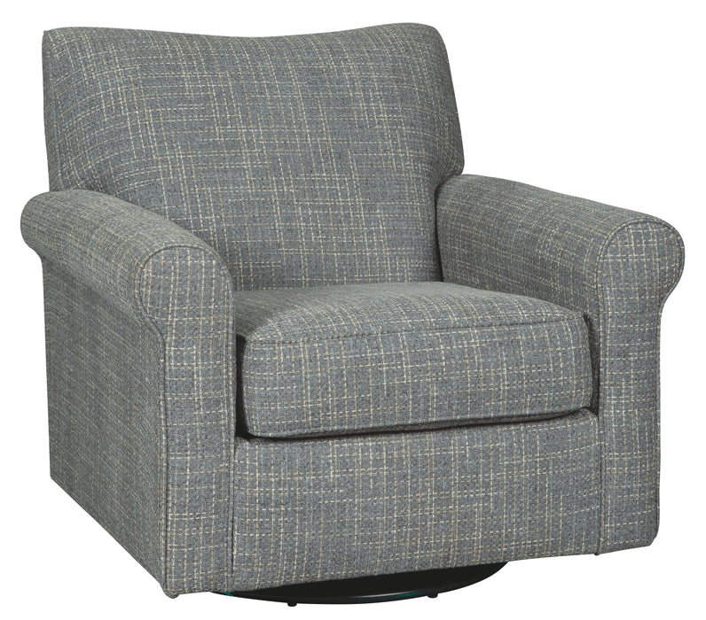 Renley - Ash - Swivel Glider Accent Chair - Simple Home Plus
