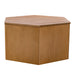Honey - Fluted Hexagon Coffee Table - Natural - Simple Home Plus