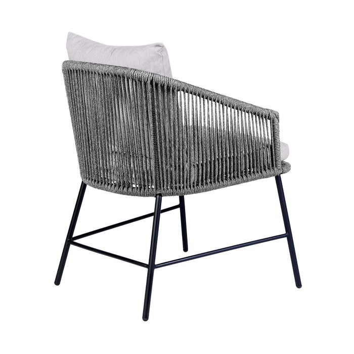 Ditas - Outdoor Patio Dining Chair - Black / Gray - Simple Home Plus