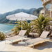 Amalfi - Patio Umbrella - White Base / White Pole - Simple Home Plus