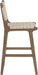 Entwine - Vegan Leather Upholstered Counter Stool - Painted Brown - Simple Home Plus