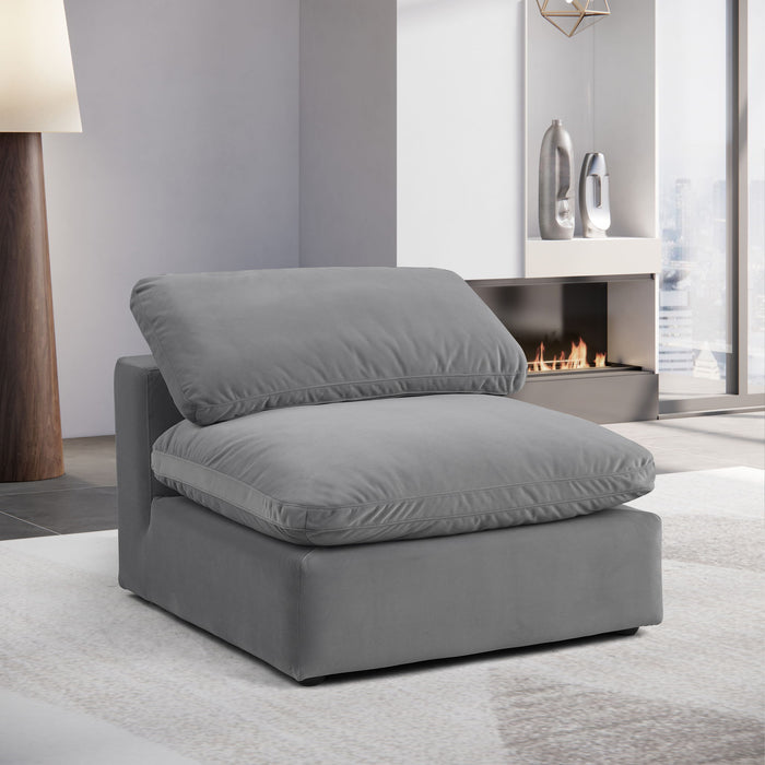 Comfy - Velvet Armless Chair - Simple Home Plus