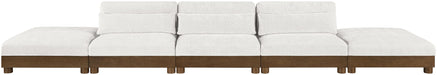Turin - Chenille Fabric Upholstered Modular Sectional - Cream - Simple Home Plus