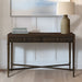 Kenna - Fluted 2 Drawer Storage Console Table - Brown - Simple Home Plus