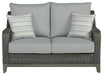Elite Park - Gray - Loveseat w/Cushion - Simple Home Plus