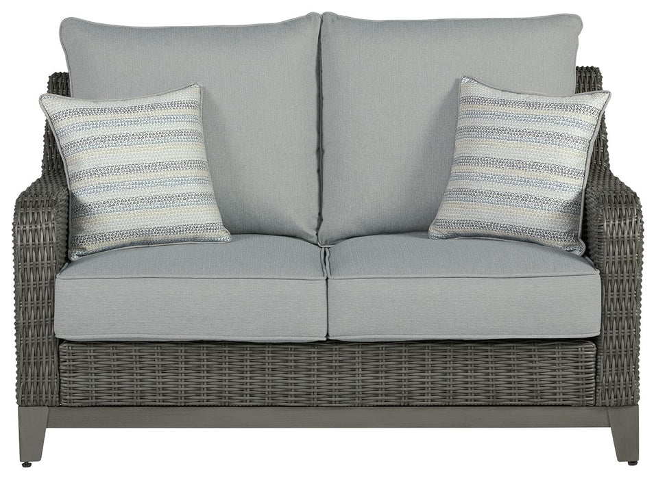 Elite Park - Gray - Loveseat w/Cushion - Simple Home Plus