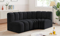 Arc - Velvet 3 Piece Sofa - Simple Home Plus