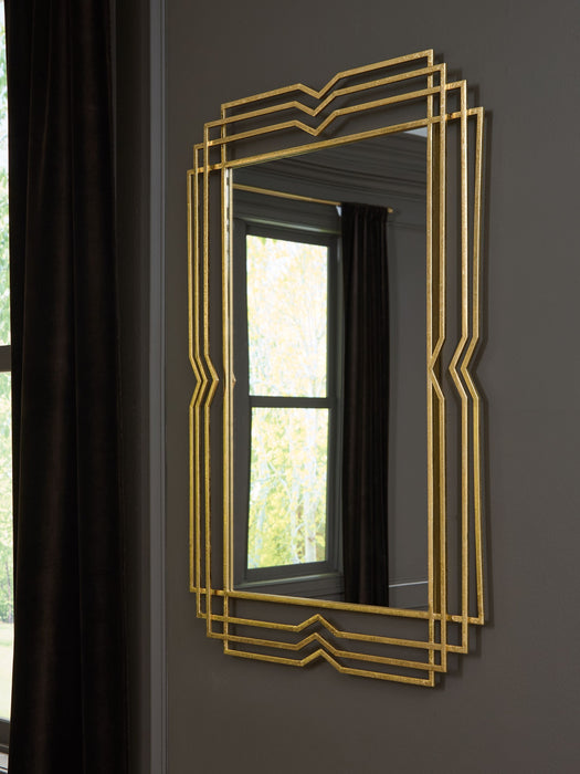 Claybrook - Gold Finish - Accent Mirror - Simple Home Plus