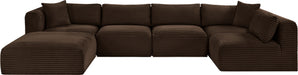 Shaggy - 6 Piece Modular U-Shaped Sectional - Simple Home Plus