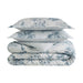 Fashion - Full/Queen 100% Sateen Duvet Cover Set - Navy/Blue - Simple Home Plus