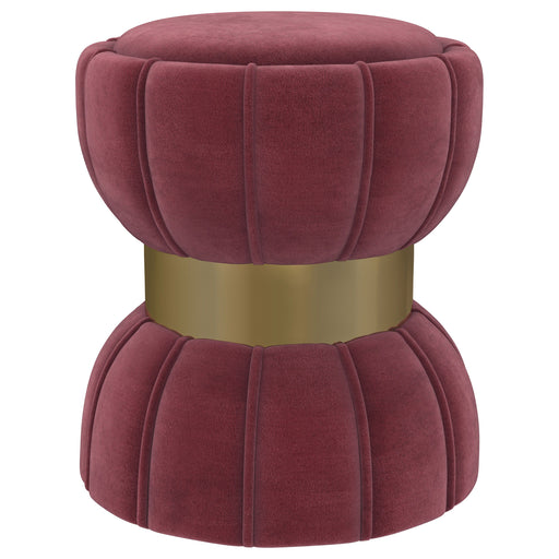 Sora - Round Upholstered Ottoman - Simple Home Plus