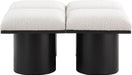 Pavilion - 4 Piece Modular Bench With Black Base - Simple Home Plus