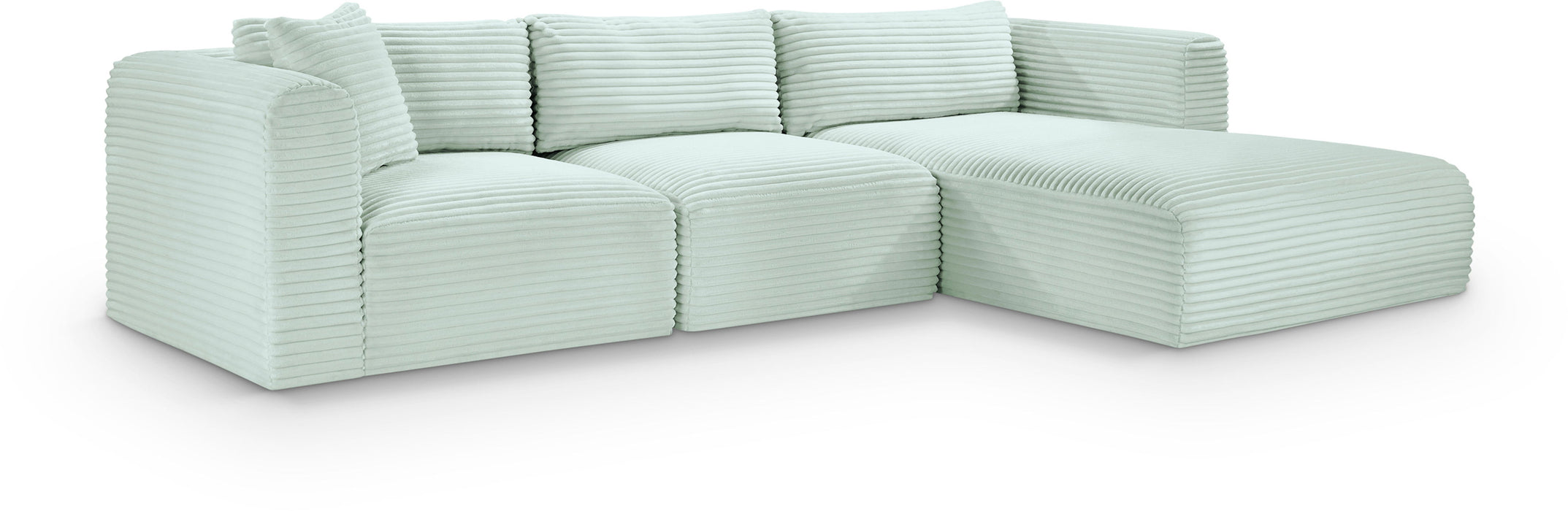 Shaggy - 3 Piece Modular Sectional - Simple Home Plus