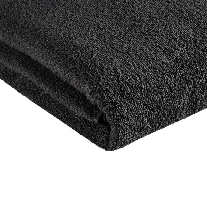 Big Bundle Quick Dry 12 Piece Bath Towel Set - Black - Simple Home Plus