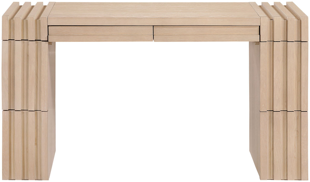 Stanton - Oak Veneer And Solid Wood Table - Simple Home Plus