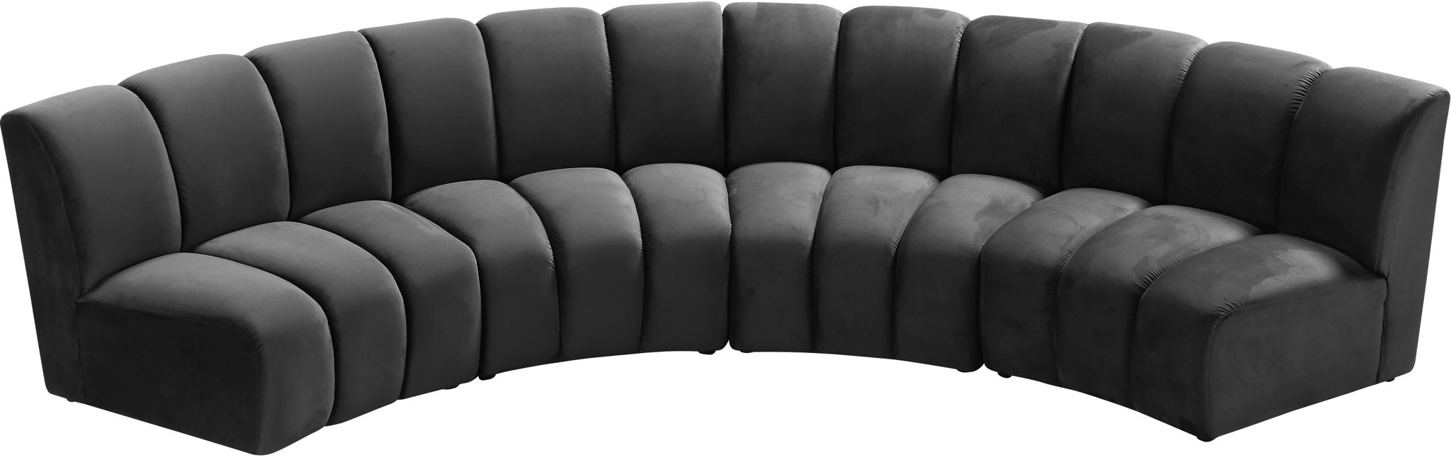 Infinity - 4 Piece Velvet Modular Sectional - Simple Home Plus