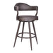 Justin - Swivel Vintage Bar Stool With Metal Legs - Simple Home Plus