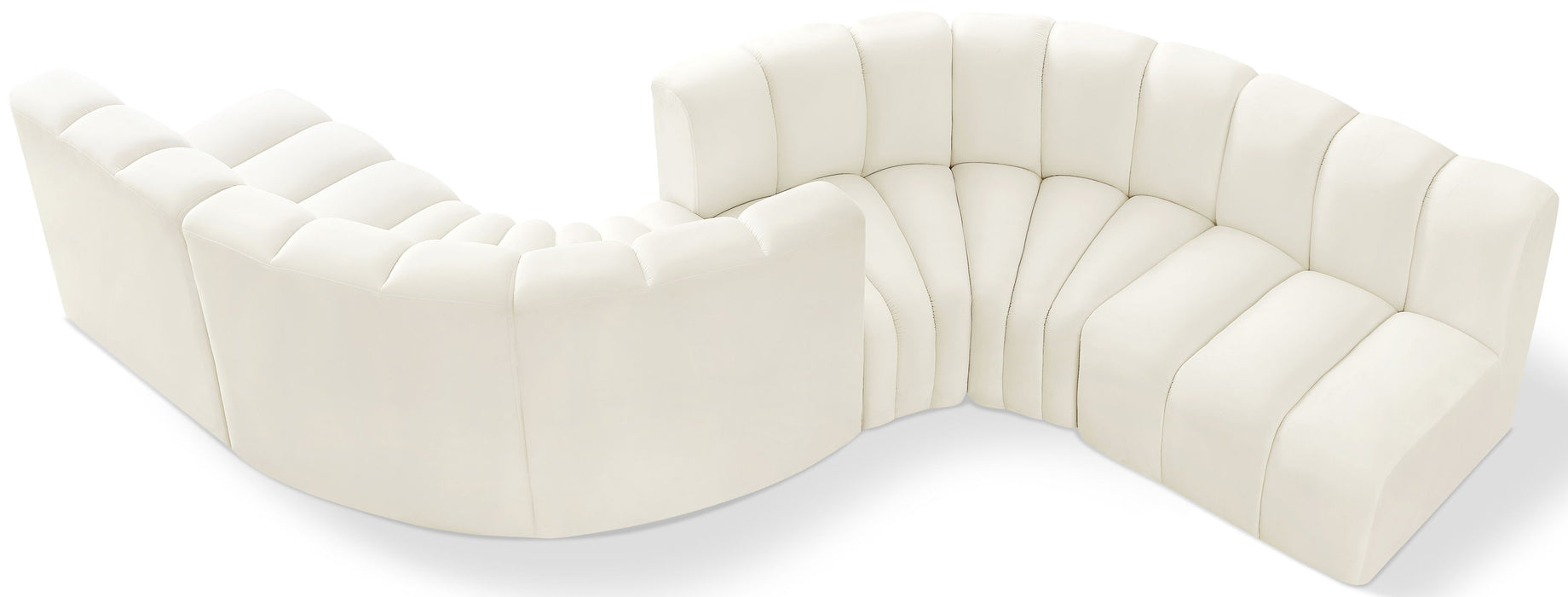 Arc - Velvet 6 Piece Modular Sofa - Simple Home Plus