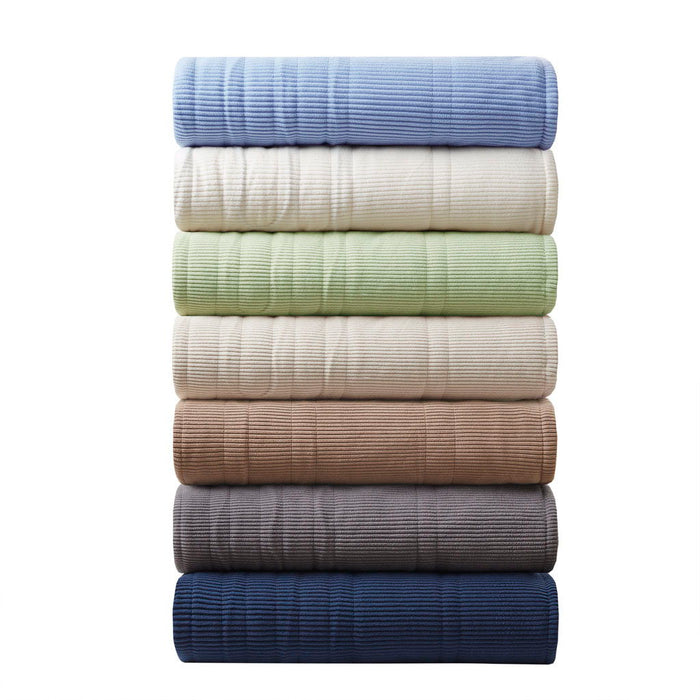Electric Micro Fleece - Twin Heated Blanket - Beige - Simple Home Plus