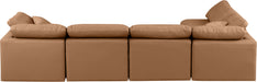 Indulge - Faux Leather 5 Piece Modular Sectional - Simple Home Plus